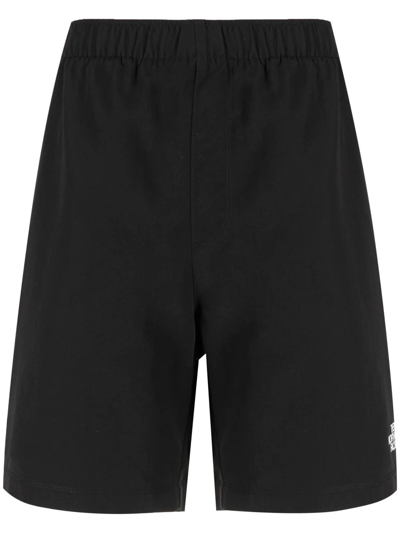 The North Face Logo Print Track Shorts In Black