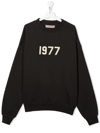 Essentials '1977' Print Sweatshirt In Grey