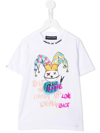Vision Of Super Baby Drawing Clown-print T-shirt In White