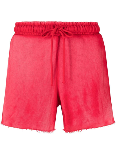 Cotton Citizen Brooklyn Drawstring Track Shorts In Red