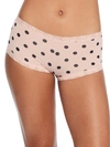 Maidenform Microfiber Boyshort In Modern Dot,sandshell