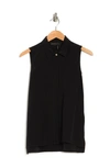 Donna Karan Woman 100% Silk Sleeveless Blouse In Black