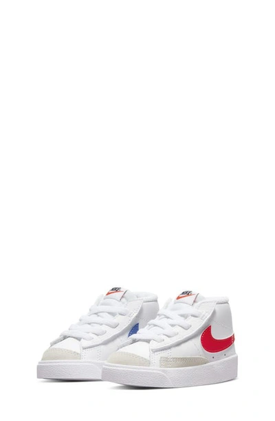 Nike Kids' Blazer Mid '77 Sneaker In White/ Red/ Blue/ Black