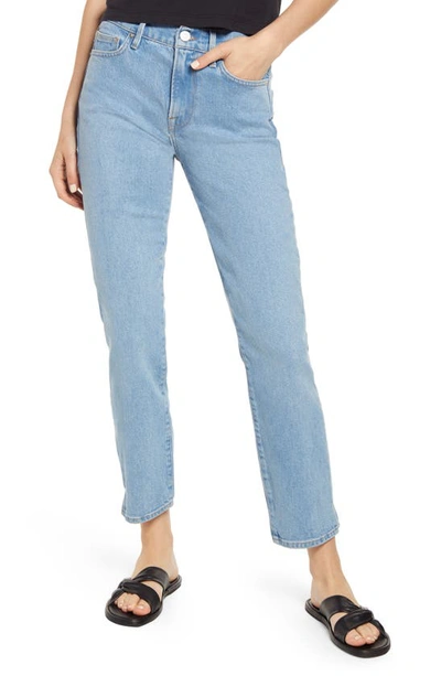 Frame Le High Straight High-rise Straight-leg Jeans In Blu