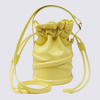 Alexander Mcqueen The Soft Curve Drawstring Leather Crossbody Bag In Pollen Yellow