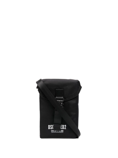 Dsquared2 Logo-print Crossbody Bag In Black