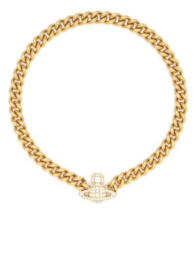 Vivienne Westwood Magnetic-orb Necklace In Golden