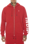 Cult Of Individuality Logo Graphic Zip-up Hoodie & Sweatpants In Red
