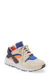 Nike Air Huarache Sneakers Beige In Rattan/hyper Royal-brt Mandarin-black