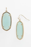 Kendra Scott Elle Filigree Drop Earrings In Blue Lace/ Gold