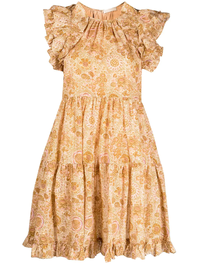 Ulla Johnson Adele Floral-print Mini Dress In Meadow