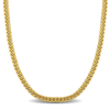 AMOUR AMOUR 34-INCH MEN'S SQUARE CURB LINK CHAIN NECKLACE IN 10K YELLOW GOLD