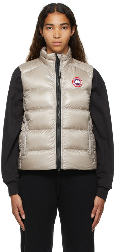Canada Goose Cypress Quilted Recycled-polyamide Gilet In Limestone