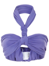 Ambush Nylon Top With Draped Effect - Atterley In Purple