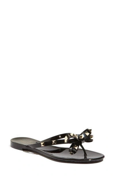 Valentino Garavani Rockstud Pvc Sandals In Black