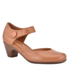 Easy Spirit Clarice Pump In Medium Brown Leather