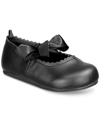 First Impressions Baby Girls Hard Sole Ballet Flats, Created For Macy's In Deep Black