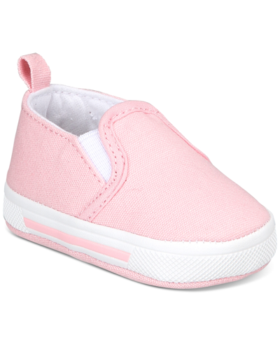 First Impressions Babies' Unisex Slip On Soft Sole Shoes, Created For Macy's In Apple Blossom