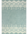 Bb Rugs Veneto Cl208 3' 6" X 5' 6" Area Rug In Teal