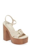 Cool Planet By Steve Madden Jilly Platform Sandal In Bone Paris