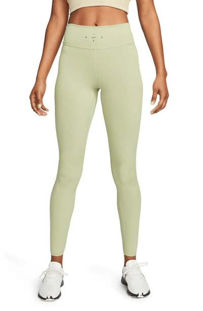 Nike Dri-fit One Luxe 7/8 Leggings In Dusty Green In Olive Aura