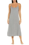 Papinelle Basic Knit Nightgown In Dark Grey