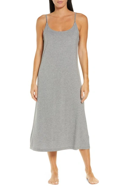 Papinelle Basic Knit Nightgown In Dark Grey