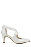 Lifestride Giovanna 2 Womens Comfort Insole Cut-out Pumps In Silver