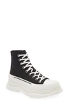 Alexander Mcqueen Man Sneakers Black Size 8 Calfskin In Black