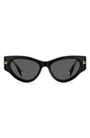 Marc Jacobs Dramatic Acetate Cat-eye Sunglasses In Black