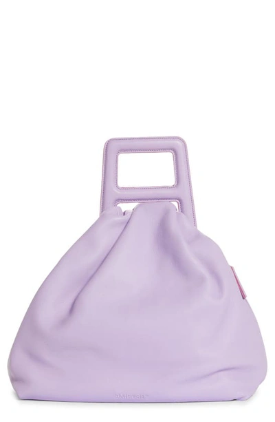 Ambush A-handle Leather Shoulder Bag In Purple