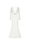 REBECCA VALLANCE FRANCINE LONG SLEEVE GOWN