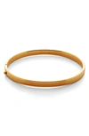 Monica Vinader Gold Essential Bangle In 18ct Gold Vermeil On Silver