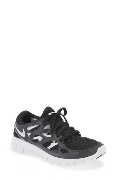 Nike Women's Free Run 2 Shoes In Black/white
