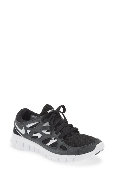 Nike Women's Free Run 2 Shoes In Black/ White/ Off Noir
