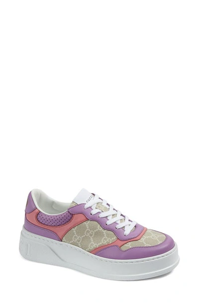 Gucci Gg Chunky Platform Trainers In Purple