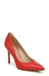 Sam Edelman Hazel Pointed Toe Pump In Ruby Red