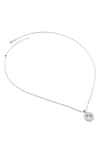 Monica Vinader Guiding Star Recycled Sterling Silver Pendant Necklace In Sterling Silver