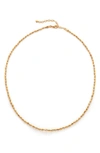 Monica Vinader Mini Nugget 18ct Yellow Gold-plated Vermeil Sterling Silver Necklace