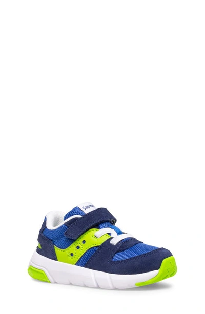 Saucony Kids' Jazz Lite 2.0 Sneaker In Blue/ Green