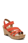 Naturalizer Cynthia Platform Wedge Sandal In Orange