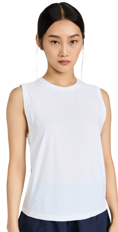 All Access Dynamic Cropped Tank Top In White