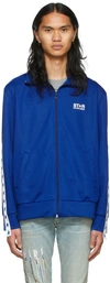 Golden Goose Denise Logo Band Zipped Track Jacket In Bluette/white