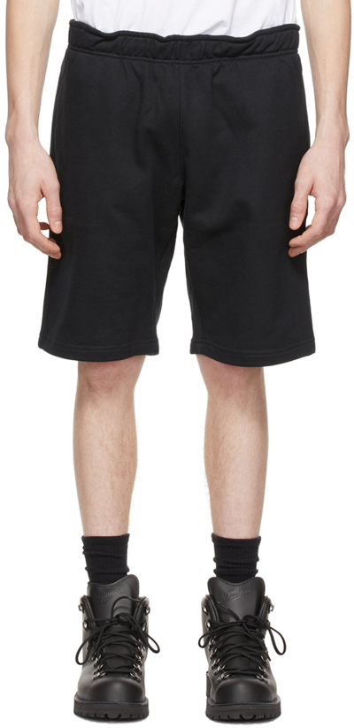 032c Elasticated-waist Cotton Shorts In Black