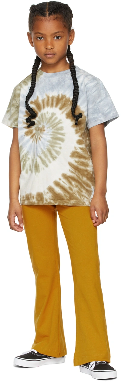 Molo Teen Tie-dye Swirl Short-sleeved T-shirt In Brown