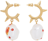 Safsafu Gold Jelly On Fire Earrings In Gold