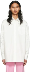 We11 Done White Cotton Shirt In White