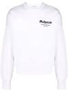 Alexander Mcqueen Felpa Con Ricamo Logo Graffiti In White