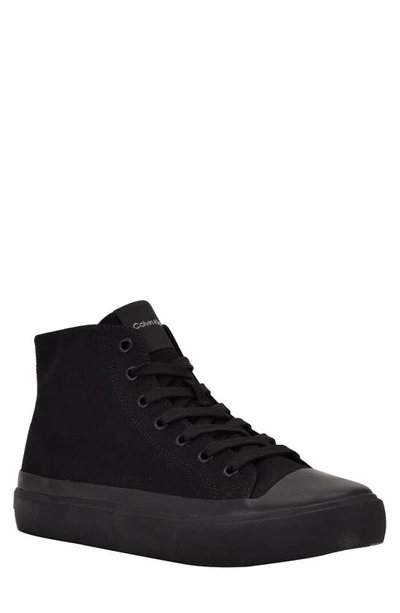 Calvin Klein Men's Bshigh High Top Fashion Sneakers Men's Shoes In Black