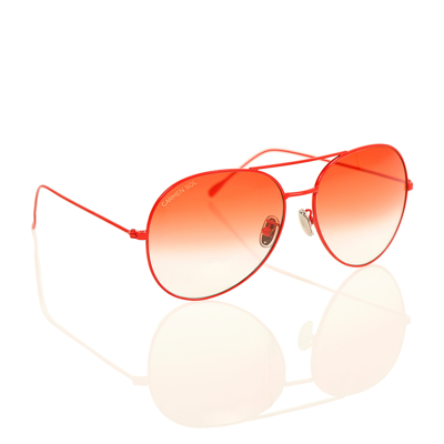 Carmen Sol Red Aviator Sunglasses